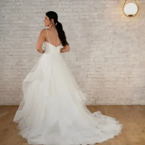Nowoczesna księżniczkowa suknia balowa z gorsetem w stylu corset – 7817, dodatkowe ujęcie 4