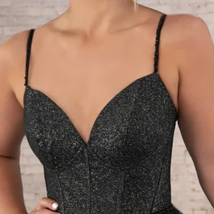 Nowoczesna księżniczkowa suknia balowa z gorsetem w stylu corset – 7817, dodatkowe ujęcie 7